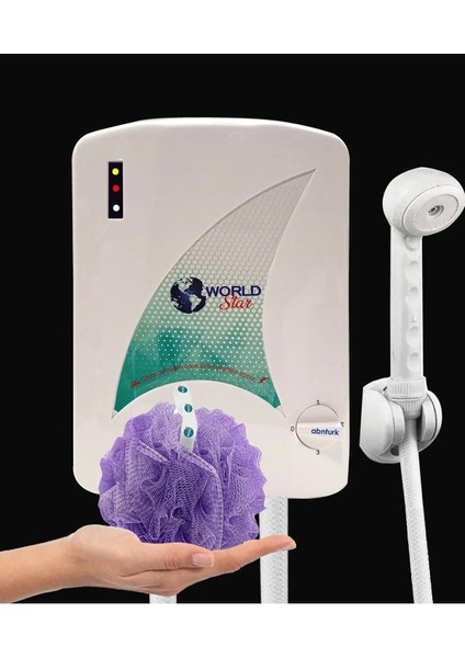 3 Yıl Garanti Dünya Starı 9 Emniyetli Elektrik Tasarruflu Şofben Duş Lifi Hediye World Star Şohben