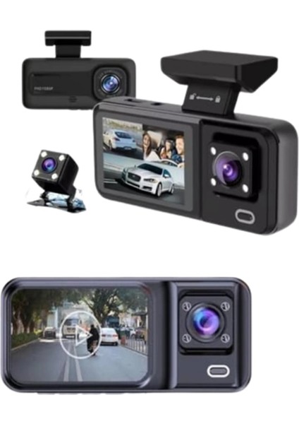 Geri Görüş Destekli Full Hd Araç Kamerası – Gelişmiş 3 Kameralı Kayıt Çözümü fırsatları