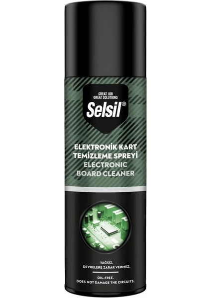 Selsil Elektronik Kart Temizleme Spreyi 500ML Yağsız - Devrelere Zarar Vermez (K95)