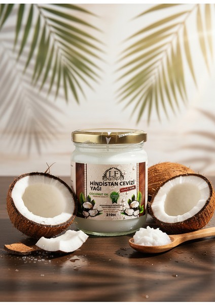 Organik Soğuk Sıkım %100 Saf Hindistan Cevizi Yağı 210 cc modelleri
