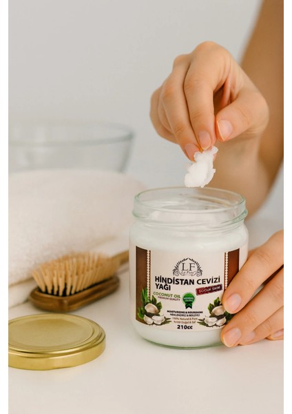 Organik Soğuk Sıkım %100 Saf Hindistan Cevizi Yağı 210 cc indirimleri