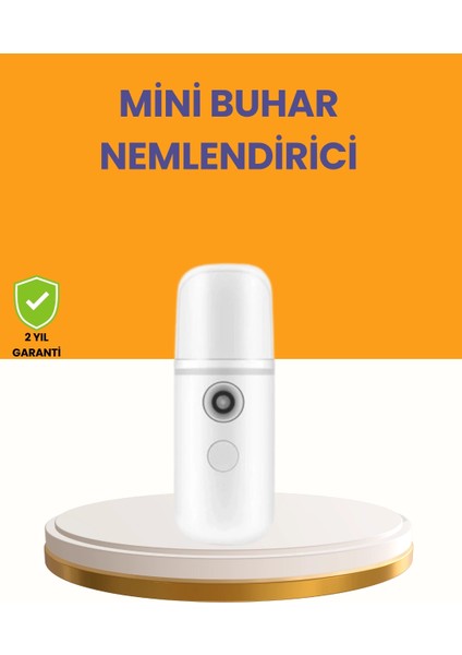 Bfs Taşınabilir Şarjlı Buhar Nemlendirici – Kablosuz Akıllı Pro Teknolojili Mini Cilt ve Ortam Nemlendirici