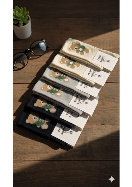 ; Kadın Pamuk Çorap; Kışlık; 36-40 Numara; Asorti 6'lı Paket fiyatları