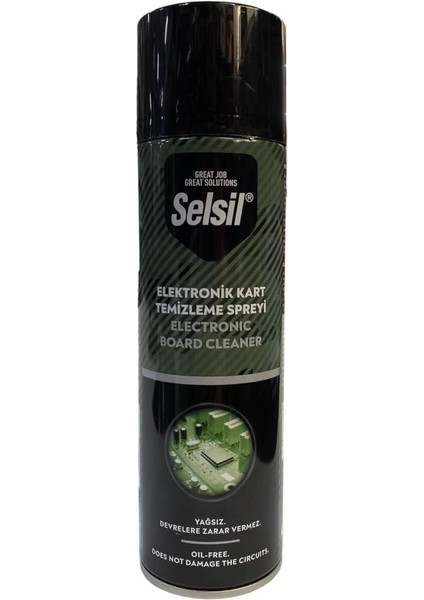 Selsil Elektronik Kart Temizleyici Sprey 500 ml Yağsız
