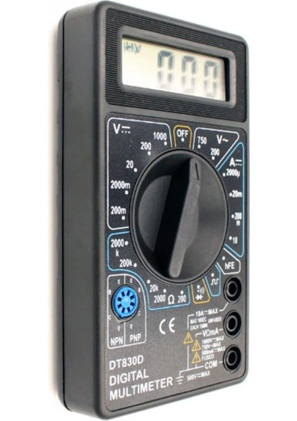 Dijital Avometre Multimetre Ölçü Aleti Akım Voltaj Direnç Ölçer (K95) fırsatları