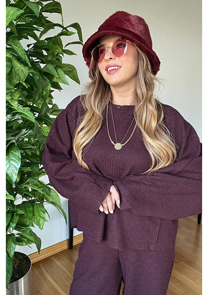 Premium Kalite Yumuşak Şık Tarz Bucket Peluş Şapka Sıcak Tutan Kış Aksesuar fiyatları