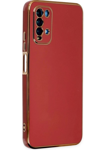 Xiaomi Redmi 9t Kılıf Volet Silikon - Kırmızı