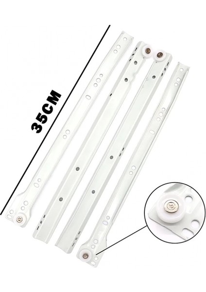 35CM 1 Takım Çekmece Rayı (K95)