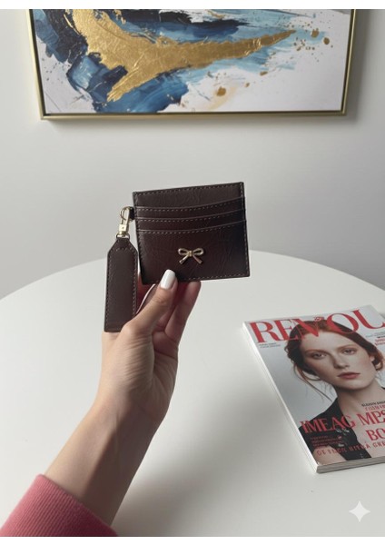 Acı Kahve Fiyonk Detaylı Anahtarlık ve Cüzdan - Kartlık