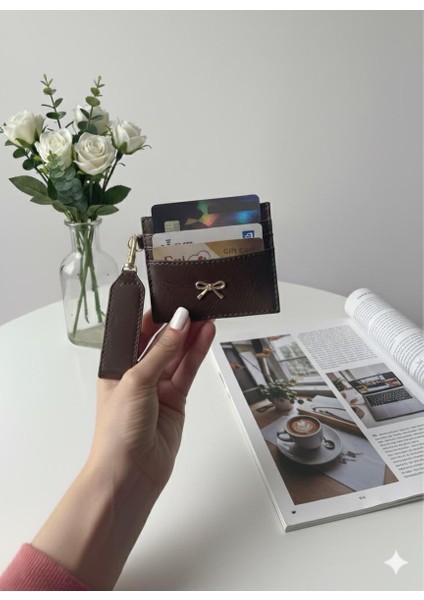 Acı Kahve Fiyonk Detaylı Anahtarlık ve Cüzdan - Kartlık modelleri
