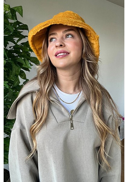 Premium Kalite Yumuşak Şık Tarz Bucket Peluş Şapka Sıcak Tutan Kış Aksesuar fırsatları