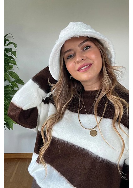 Premium Kalite Yumuşak Şık Tarz Bucket Peluş Şapka Sıcak Tutan Kış Aksesuar