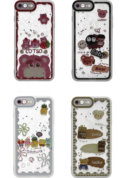 iPhone 7 Kılıf Sweet Desenli Silikon Kapak - Sarı fiyatları