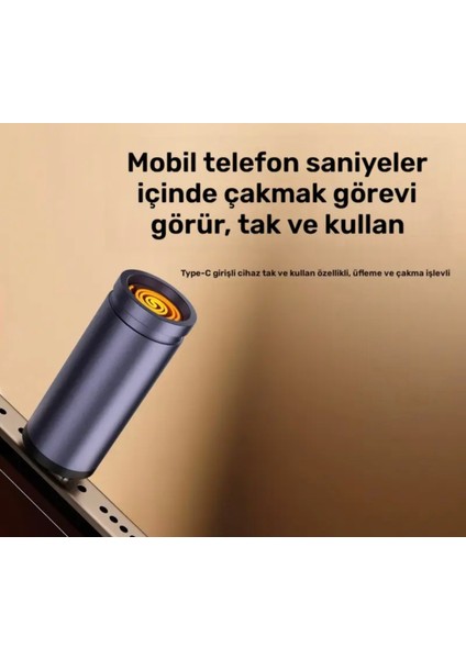 Type-C Çakmak, Araç ve Akıllı Telefon Çakmak, Gümüş modelleri