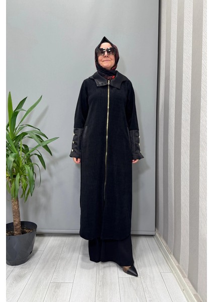 Önü Fermuarlı Kap Siyah 56MK6135