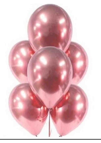 Metalik Pembe Balon 50'li