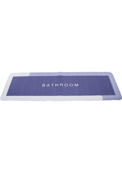 Dikdörtgen Düz Renkli Su Emici - Sihirli Banyo Paspası Elastik 116 x 37.5cm (5358)