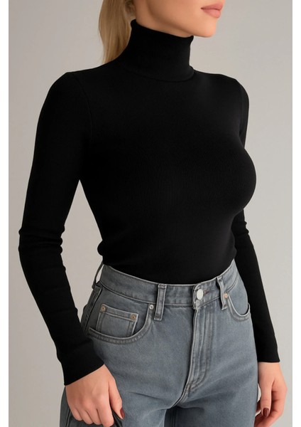 Siyah Mavi Boğazlı Kazak 2’li Hazır Paket Mevsimlik Kurtarıcı Parça Pamuklu Balıkçı Yaka modelleri