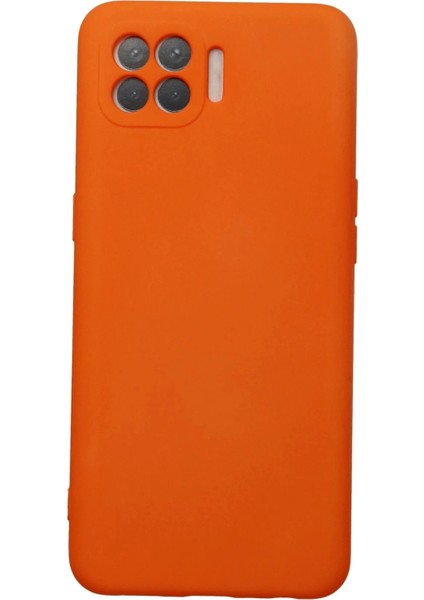 Oppo Reno 4 Lite Kılıf Nano Içi Kadife Silikon - Turuncu