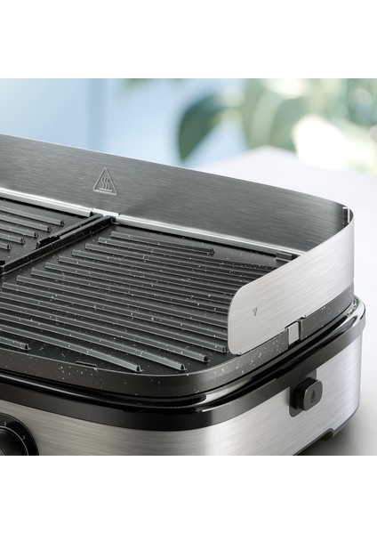 HD6222/90 Premium Çift Bölge Elektrikli Izgara | 2400W Güç • Çift Taraflı Plaka • Xxl Aile Boyu