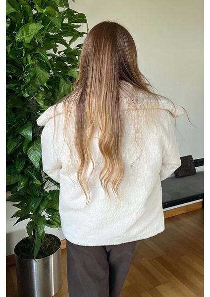 Yeni Sezon Kadın Premium Kışlık Kürk Ceket Mont Ekstra Yumuşak Içi Astarlı Iki Cepli ve Düğmeli fiyatları