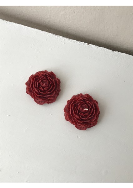 2'li Koyu Kırmızı Lavanta Kokulu Şakayık Soya Mumu - Dekoratif Renkli Şakayık Mum Seti indirimleri