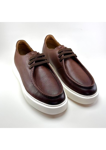 Premium Kalite Hakiki Deri Erkek Sneaker Sisley Model - Ultra Konfor Taban