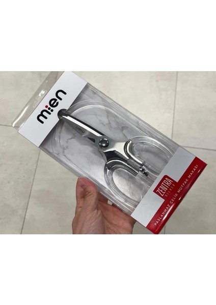 Mien Gümüş Paslanmaz Çelik Mutfak Makası (MIEN-1516) – Çok Amaçlı, Yüksek Performanslı Mutfak Makası