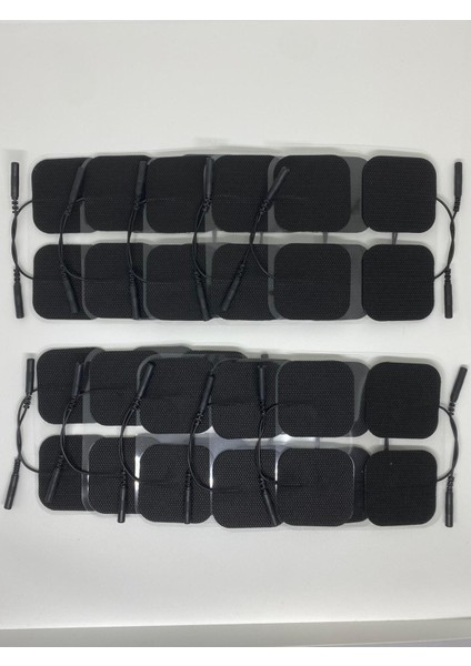 10 Paket - 40 Adet Premium Jel Siyah Tens Elektrod Pedi Kumaş 5 x 5 cm fiyatları