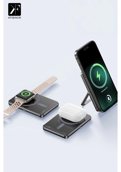 PW580 5.000 Mah 20W Type-C 15W Kablosuz Şarj 3W Saat Şarj ve 5W Kulaklık Şarj Destekli Pd Hızl� modelleri