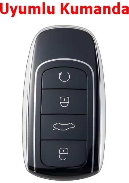 Chery Tiggo 7 Tiggo 8 Omoda 5 Uyumlu Smart Kumanda Anahtar Kılıfı Oto Anahtarlık Turkuaz Gold fırsatları