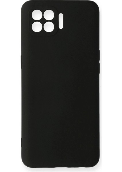 Oppo Reno 4 Lite Kılıf Nano Içi Kadife Silikon - Siyah
