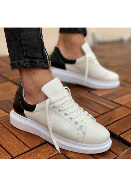 Estrella Premium Erkek Sneaker Beyaz Siyah