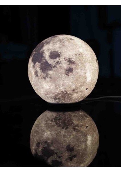 3D Moon Lamp LED Gece Lambası - Dekoratif Ay Lamba