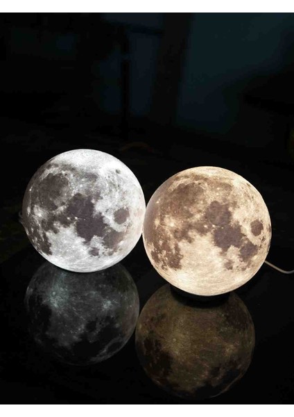 3D Moon Lamp LED Gece Lambası - Dekoratif Ay Lamba modelleri
