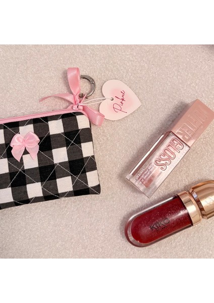 Pötikare Desenli Fiyonk Detaylı Mini Kartlık/cüzdan/çanta Charm fırsatları