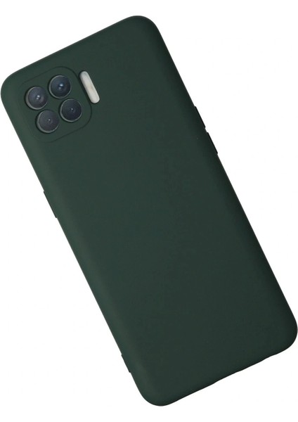 Oppo Reno 4 Lite Kılıf Nano Içi Kadife Silikon - Koyu Yeşil modelleri