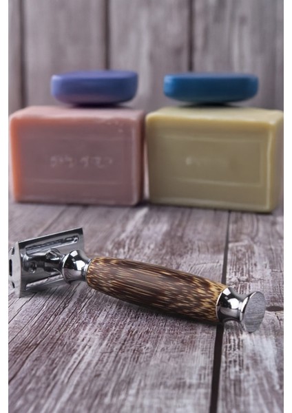 Q5 Bambu Manuel Tıraş Makinesi + U5 Mekanizmalı Ustura + 5 Adet Yaprak Jilet modelleri