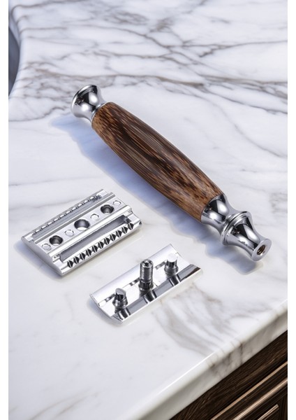 Q5 Bambu Manuel Tıraş Makinesi + U5 Mekanizmalı Ustura + 5 Adet Yaprak Jilet fırsatları