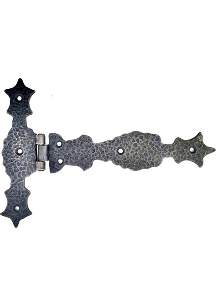 Antika Tarz Dekoratif Pirinç Kuyruklu Zambak Menteşe - 175X248 Mm, Oksit