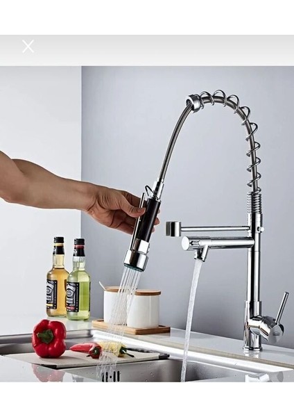 ara çıkışlı endüstriyel eviye bataryası