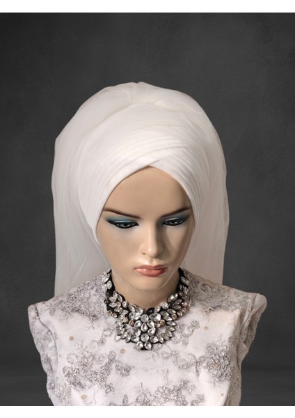 Sarma Gelin Başı Hazır Türban Hazır Şal Abiye Şal