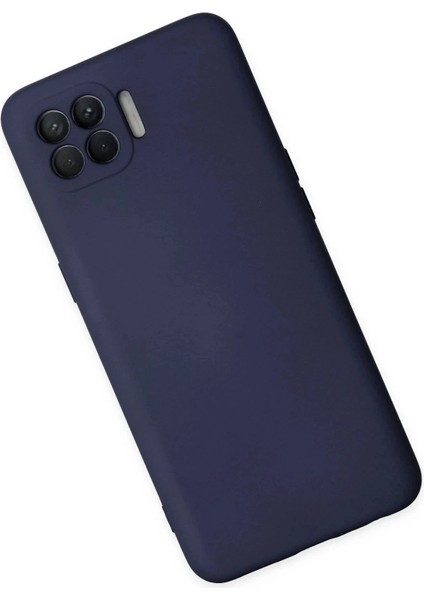 Oppo Reno 4 Lite Kılıf Nano Içi Kadife Silikon - Lacivert modelleri