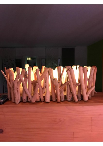 12’li LED Mum Seti – Uzaktan Kumandalı, Çok Renkli, 12 Saat Işıma – Şarj Istasyonlu