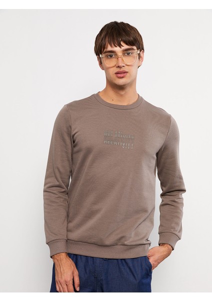 Yeni Sezon Bisiklet Yaka Uzun Kollu Erkek Kalın Sweatshirt fiyatları