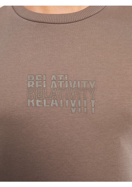 Yeni Sezon Bisiklet Yaka Uzun Kollu Erkek Kalın Sweatshirt fırsatları