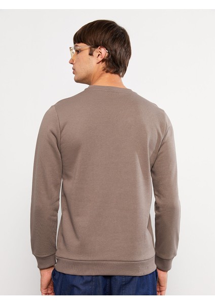 Yeni Sezon Bisiklet Yaka Uzun Kollu Erkek Kalın Sweatshirt indirimleri