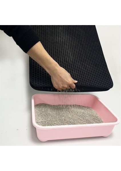 Buffer® Kedi Tuvalet Önü Kum Toplayıcı Temizleyici Elekli Gri Paspas fırsatları