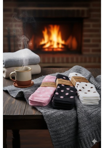 ; Kadın Pamuk Çorap; 36-40 Numara; Asorti 6'lı Paket modelleri