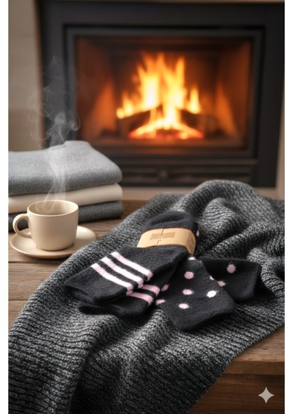 ; Kadın Pamuk Çorap; 36-40 Numara; Asorti 6'lı Paket fırsatları